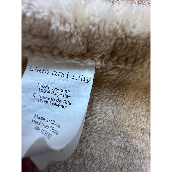 Liam and Lilly Brown Animals Baby Kids Blanket Embossed Monkey Lion Giraffe - Picture 5 of 8